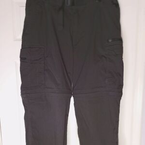 BC Clothing Convertible Cargo Pants Men Size XL x 30 GrayHiking Outdoor